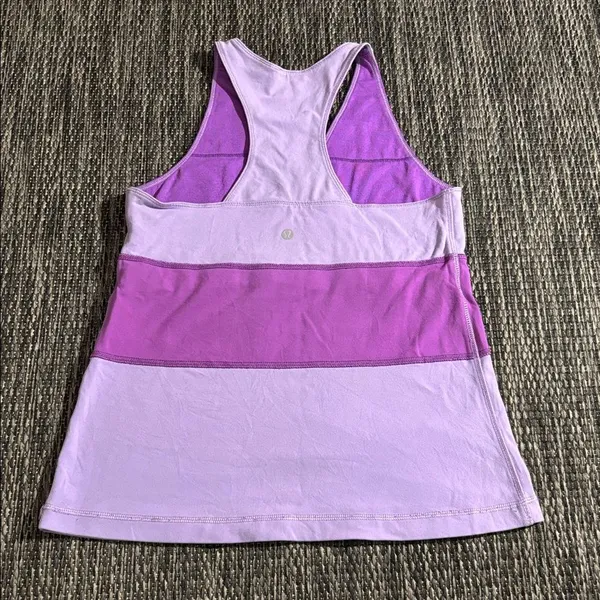 Lululemon Purple Racerback Tank Top Size 6 - Image 2