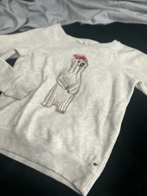 Embroidered American Eagle Christmas Sweater - Image 3