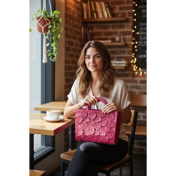 Coach Tea Rose Rogue 25 in Dragonfruit - Image 11