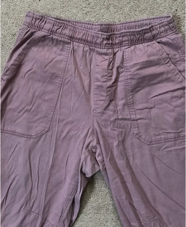Old Navy Blush Pink, Elastic Waist, Utility Pants - Image 2