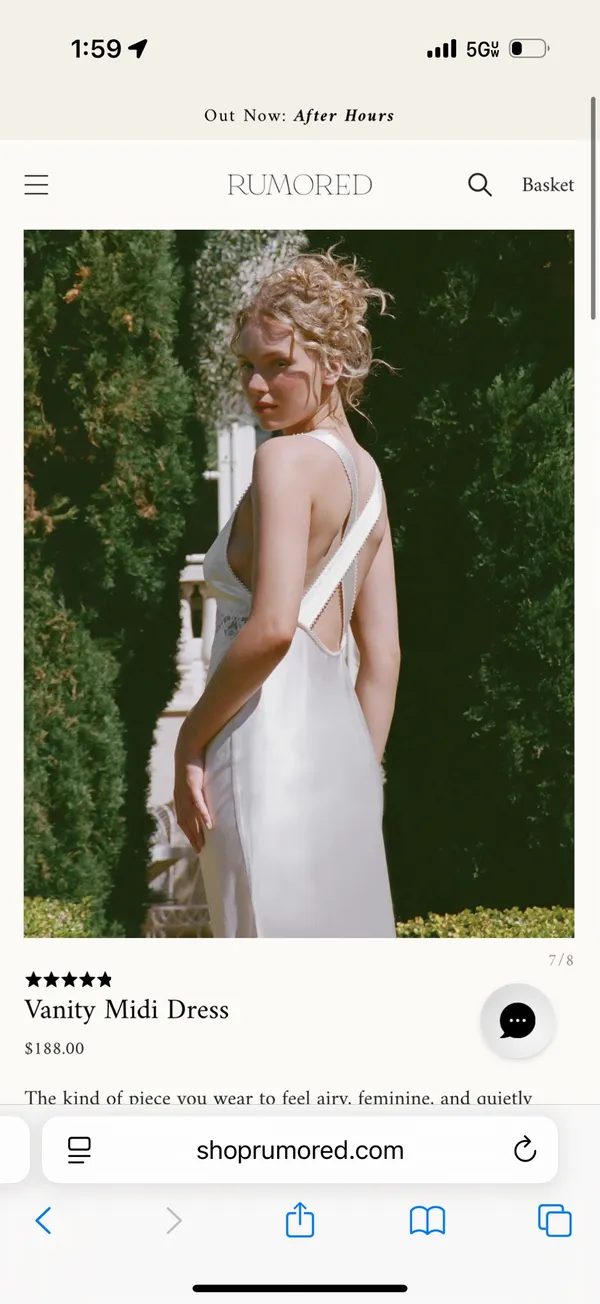 Rumored Bridal Slip Dress - Image 4