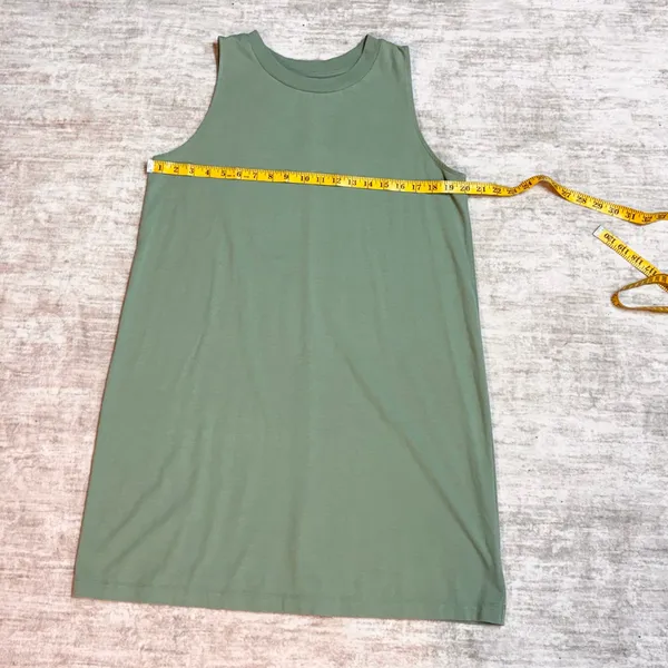 A New Day Women’s XL Green Dress Sleeveless Stretch Babydoll Office Casual Basic - Image 2