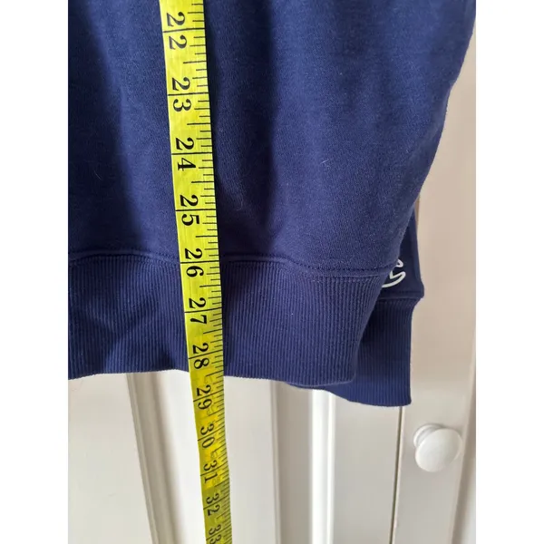 Champion Navy Blue Pullover Button Down Shirt L - Image 6