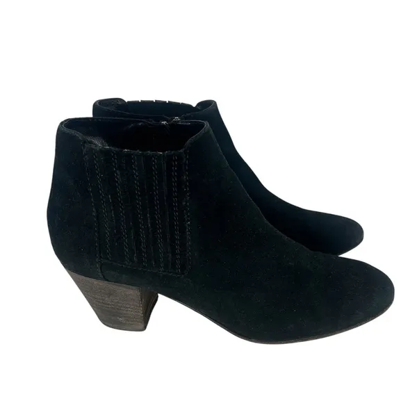 Aquatalia Suede Interior Zip Ankle‎ Boots Black 7.5 - Image 3