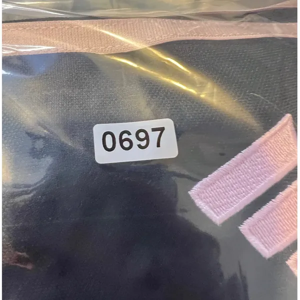 697 Adidas Tiro Pink‎ Stripe Athletic Tapered Track Pants Black Womens Medium - Image 8