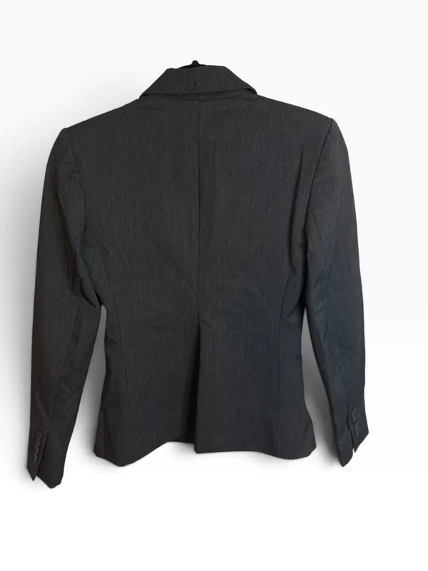Express Charcoal Gray Single Button Stretch Blazer - Image 2