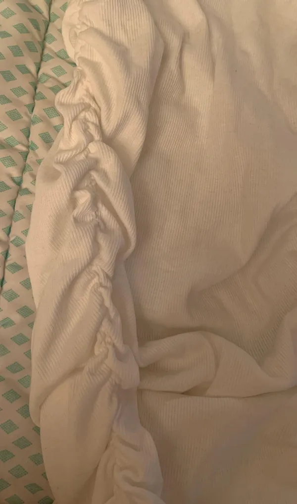 White Ruched Sweater Dress - Image 3