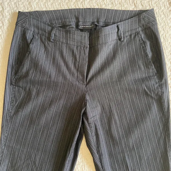 Lane Bryant Womens stretch boot striped pants size 18 - Image 4