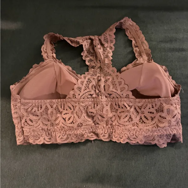 Maurices Dusty Rose Lace Racerback Bralette - Image 2