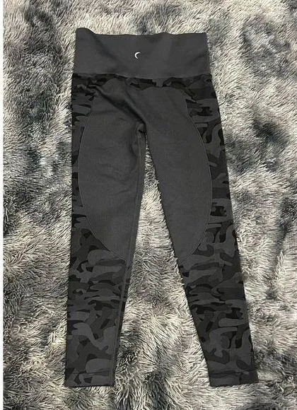ZYIA Active performance camo seamless leggings grey black high rise ‎ Size Small - Image 3