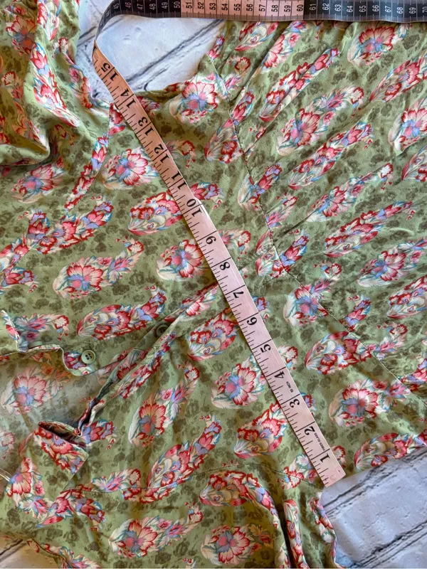 Natural Life Long Maxi Floral Cottage Core Dress XS Prairie Feminine Short Sleev - Image 13