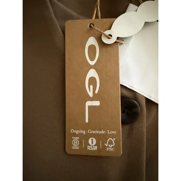 OGL Coffee Brown Longline Button Front Tailored Vest NWT Medium Menswear - Image 9