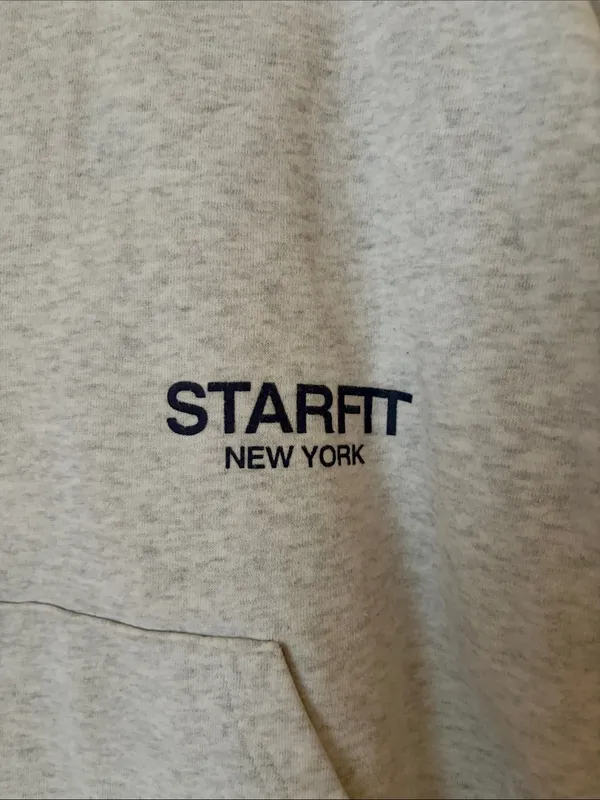 Starfit gray lightning bolt hoodie sweatshirt - Image 3