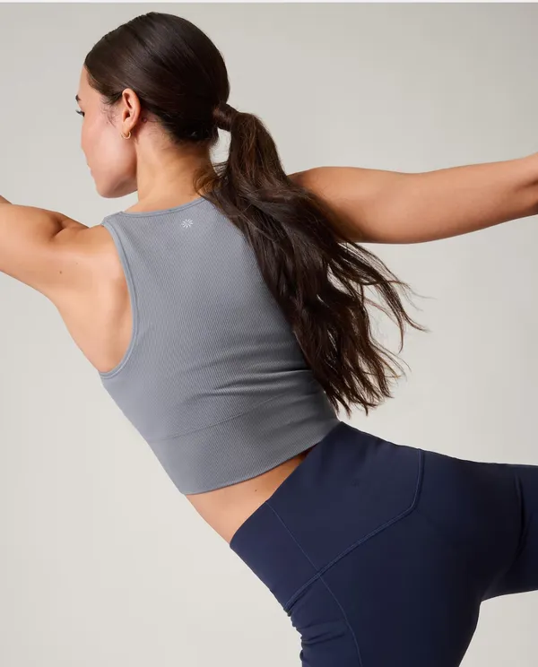Aurora Seamless Crop Rib Tank - Image 2