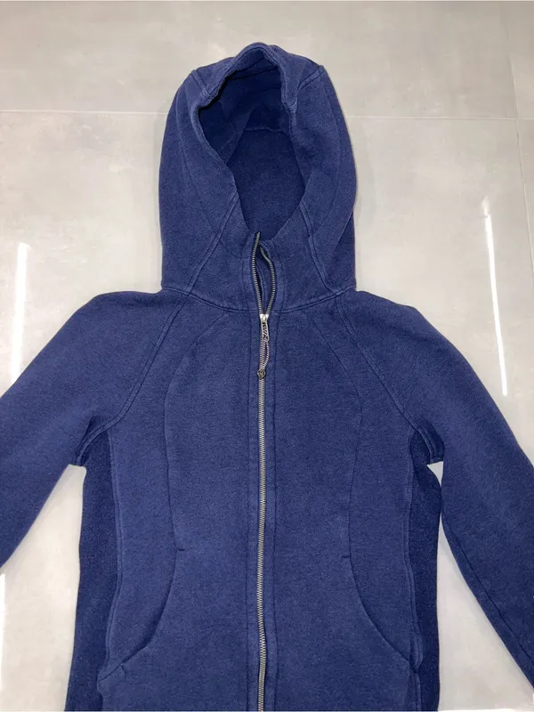 Lululemon Scuba Hoodie *Light Cotton Fleece Heathered Hero Blue - Image 7