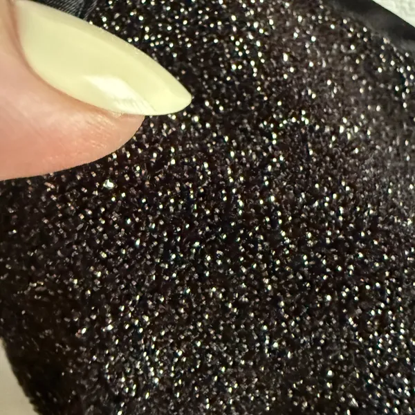 80s Guess by Maurice Marciano One Shoulder Mini Dress Black Gold Sparkles Small - Image 2