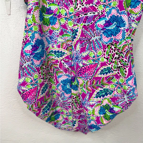Stella Parker One Piece Swimsuit Womens Size L Purple Multicolor Floral - Image 7