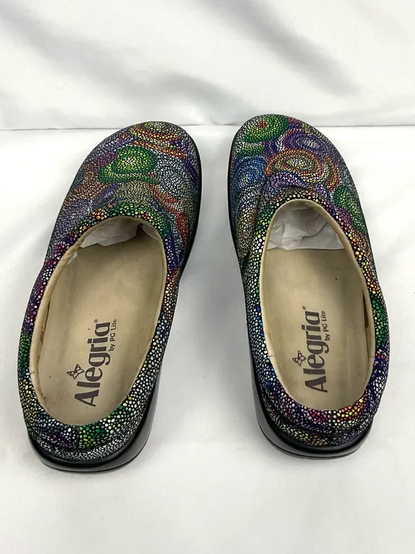 Alegria Kayla Bullseye Mule Clog Sz 38/8 Kay Rainbow Comfort Shoes - Image 4
