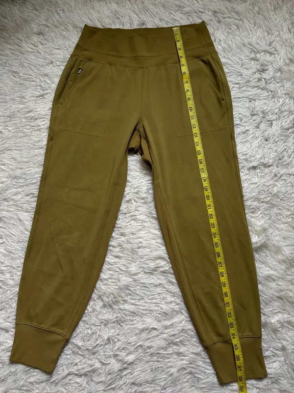 Athleta Women's Green Yellow High-Waist Joggers Size M - Image 7