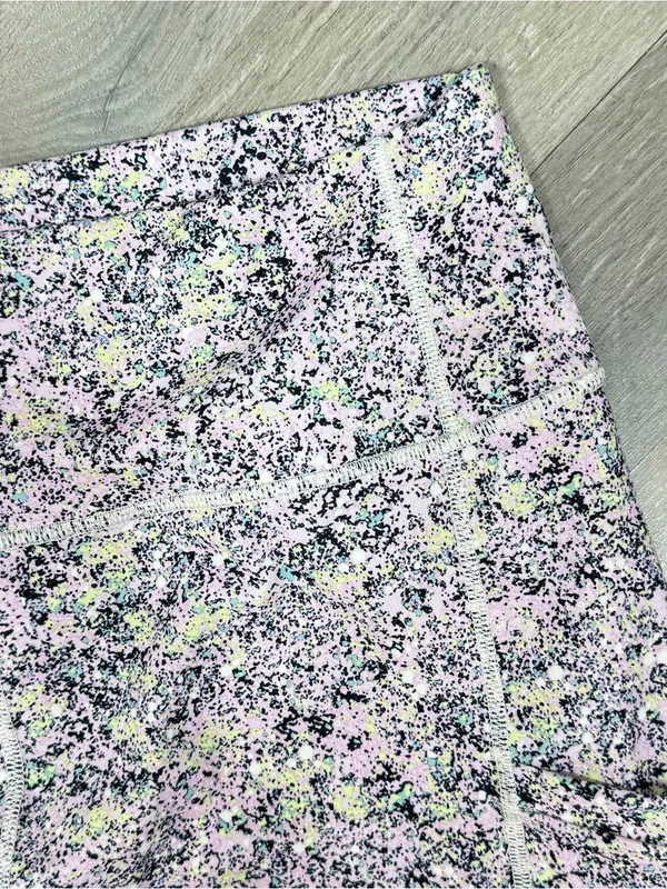 Fabletics On The Go Power Hold High Waist Leggings Pink Multi XL Ankle Pockets‎ - Image 6