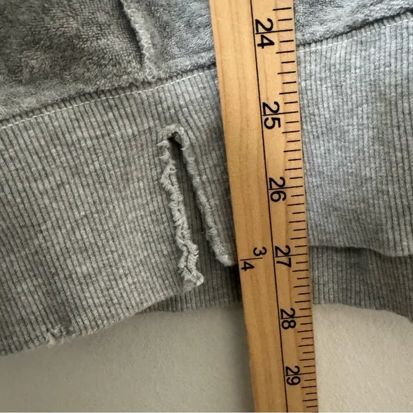 Aerie Graphic Crewneck Winter Tour Size XS Oversized Sweatshirt Gray - Image 6