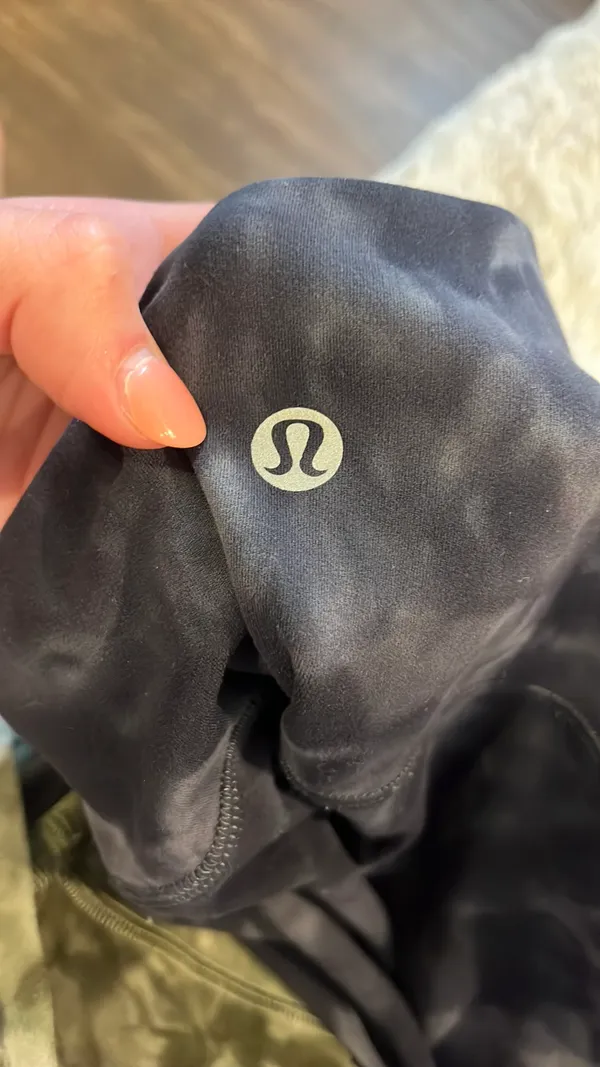 Black Tie Dye Lululemon Leggings Align 25” - Image 2