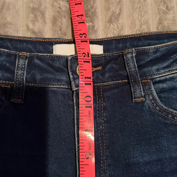Vervet Los Angeles High Rise Distressed‎ Skinny Jeans Dark Wash VT1196 Size 29 - Image 6