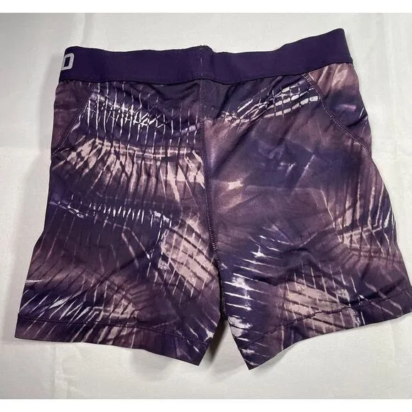 Nike Pro Dri-FIT Purple Tie-Dye Athletic Training‎ Shorts M - Image 4