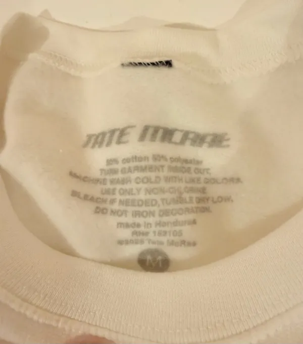 Tate McRae Miss Possessive Crewneck White Size M - Image 4