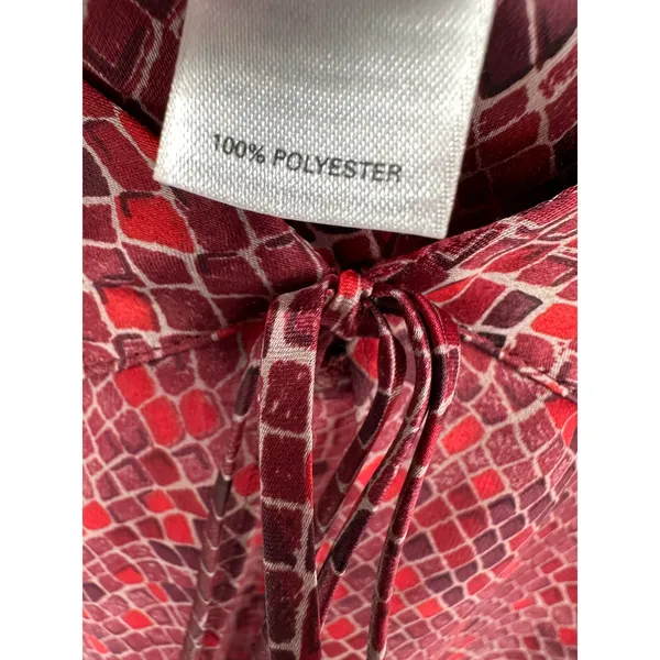 Victoria's Secret‎ Womens Red Satin Nightgown Sz L Red Sexy Lingerie Tie Open - Image 8
