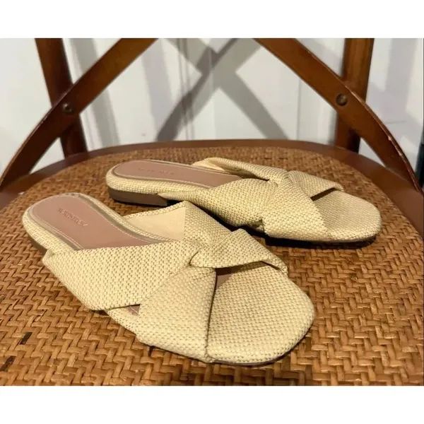 Nordstrom’s rattan cross front sandals size 6.5 - Image 2