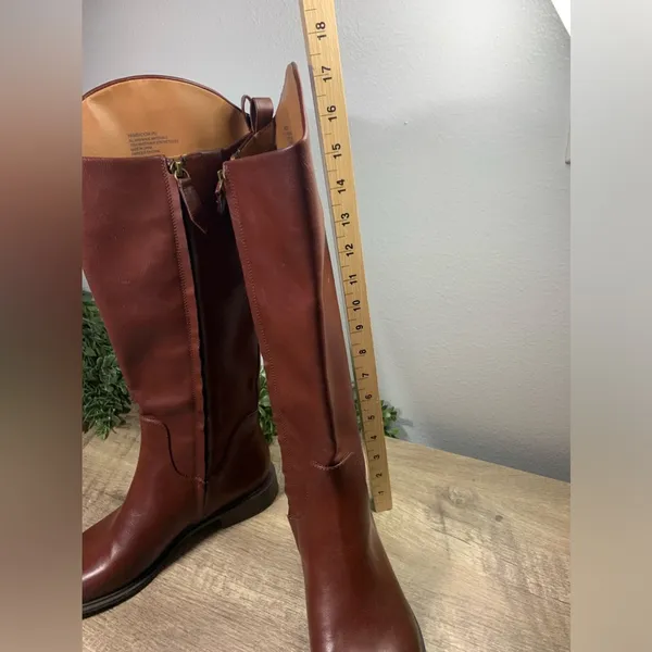 Nordstrom Rack Riding Boots Size 7M Brown Winter Holiday Ladies Knee High - Image 2