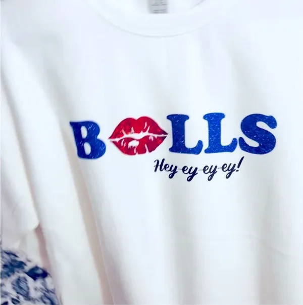 Buffalo Bills Sweatshirt White Size M - Image 3