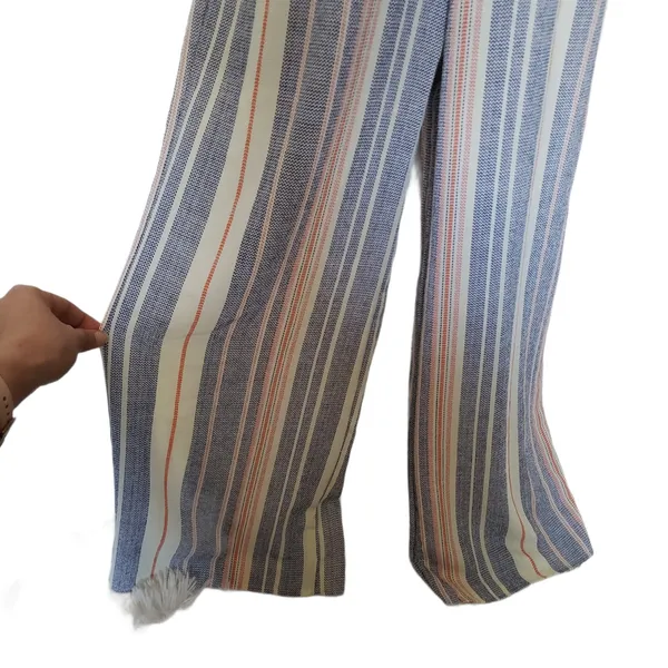 Trixxi Boho Striped Womens Jumpsuit Sz M Festival Coastal Retro Knotted Top - Image 7
