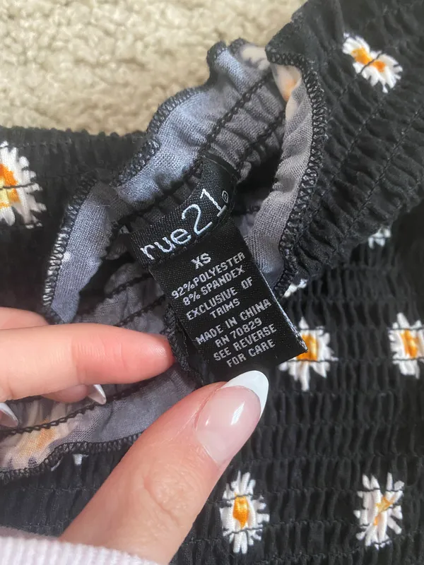 Rue 21 flower tube top - Image 4