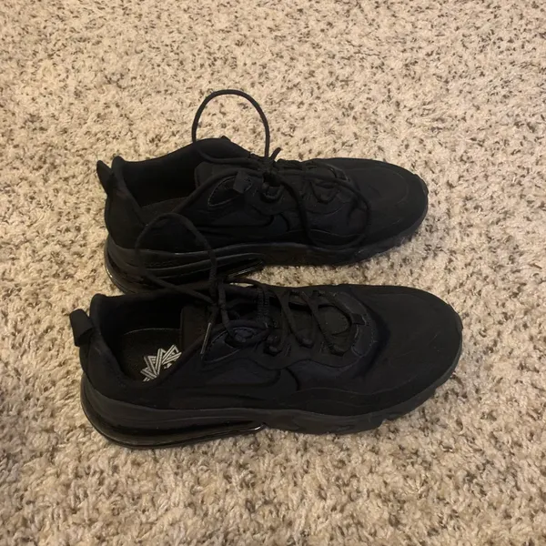 Nike Air Max 270 React GS Black Running Shoes - Image 10