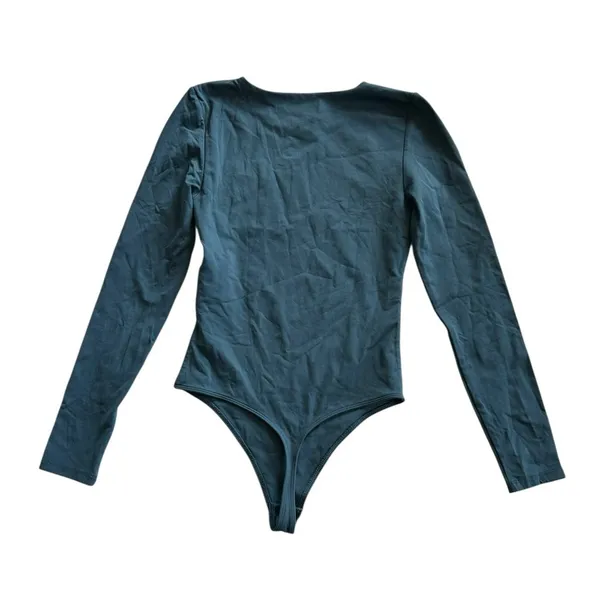 Babaton Contour Crew Longsleeve Bodysuit Deep Teal Size S Contemporary Modern - Image 11