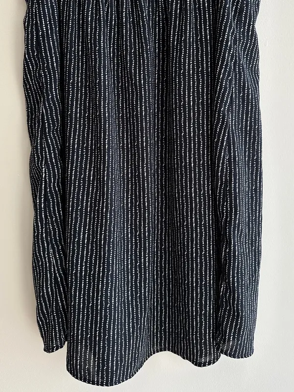THML Floral Embroidered Black and White Mini Shift Dress, Size Small - Image 13