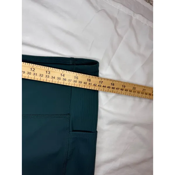 Mondetta Performance Luxury Green Ribbed Side Pocket‎ Leggings Womens XL - Image 7