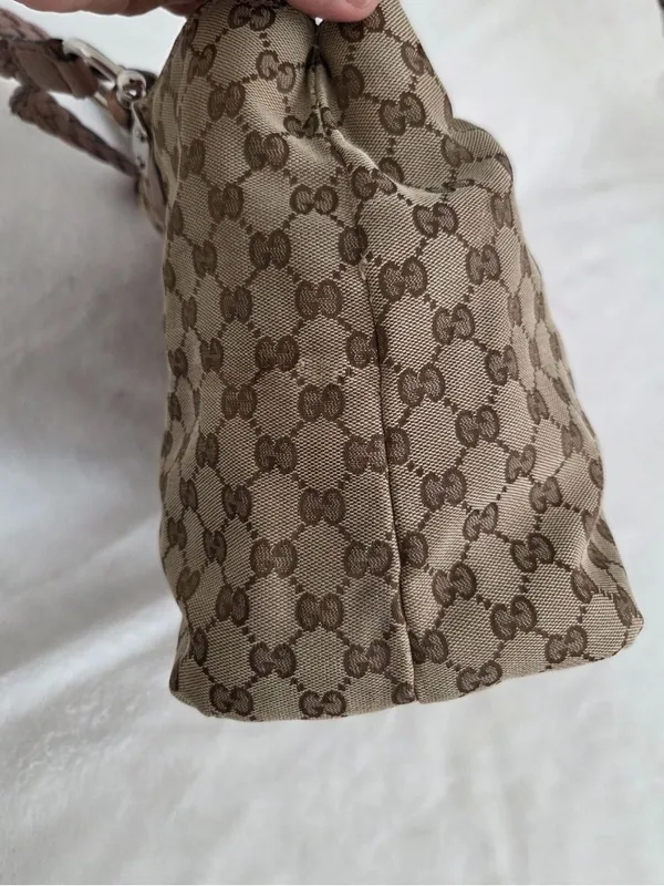 Gucci Monogram Medium Bamboo Bar Tote - Image 5