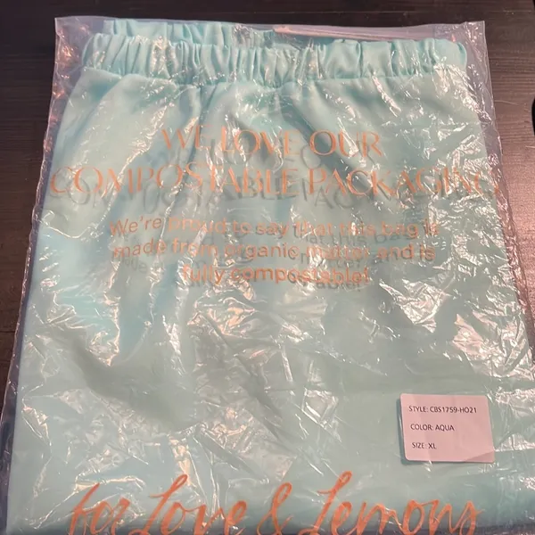For Love And Lemons Aqua Mini Skirt Size XL - Image 4