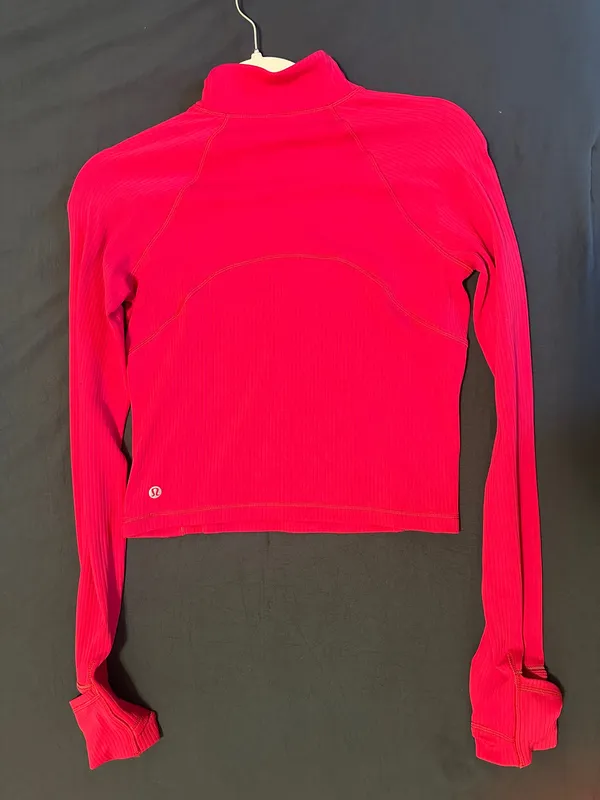 Lululemon It’s Rulu Ribbed Cropped Half-Zip - Image 5