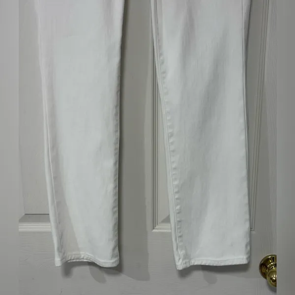 Ralph Lauren Women's Classic White Straight Leg Jeans Size 8 - Image 7