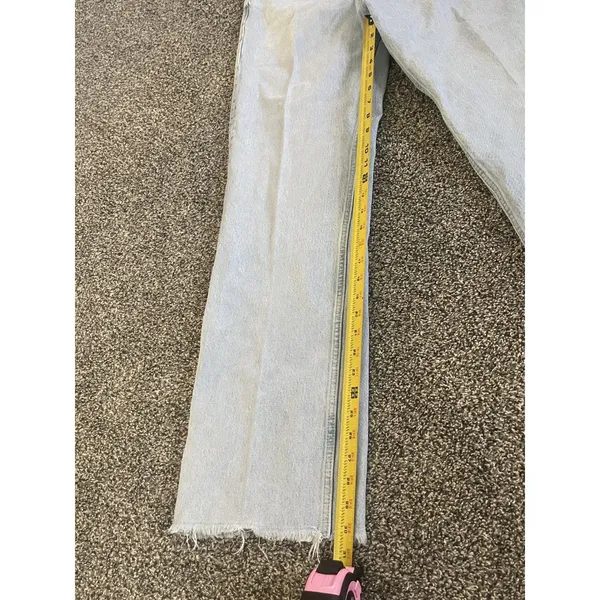 Zara lightwash wide leg jeans 10 - Image 7