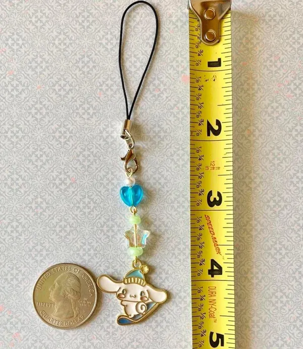 Handmade winter sports snowboard Kawaii fairy phone charm/strap,keychain,bag accessory/car decor⭐️ - Image 4