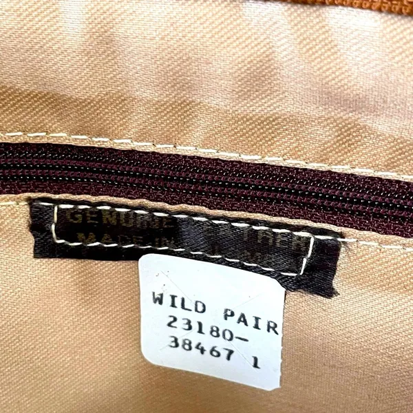 80s wide deco crossbody bag brown - Image 5