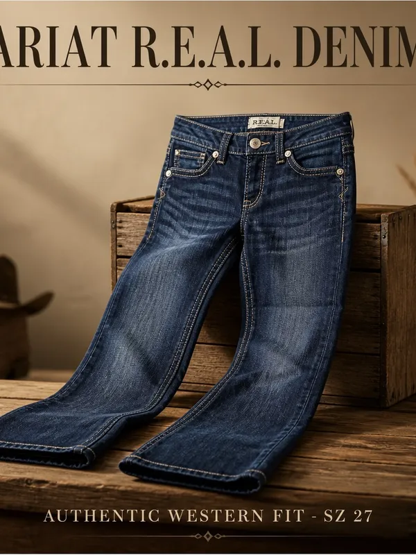 Ariat Selma midrise Flare Jeans sz 26 / 27 - Image 2