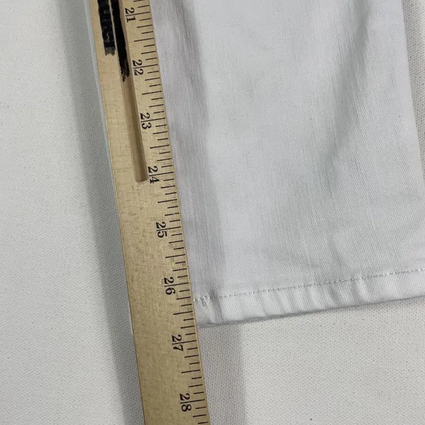 Tommy Bahama Pants Womens 6 White Ella Twill High Rise Ankle Glitter‎ Trim - Image 4