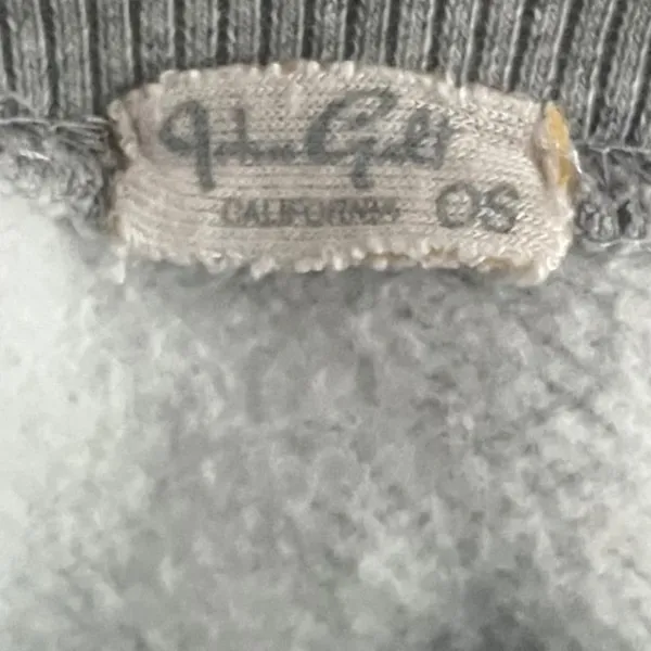 John Galt Brandy Melville Gray Rainbow Stripe Cropped Sweatshirt‎ Small OS - Image 6