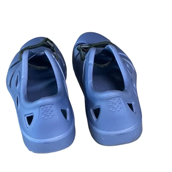 OOFOS OOahh Sport Flex Recovery Shoes Womens 8 Mens 6 Blue Clogs Adjustable - Image 2
